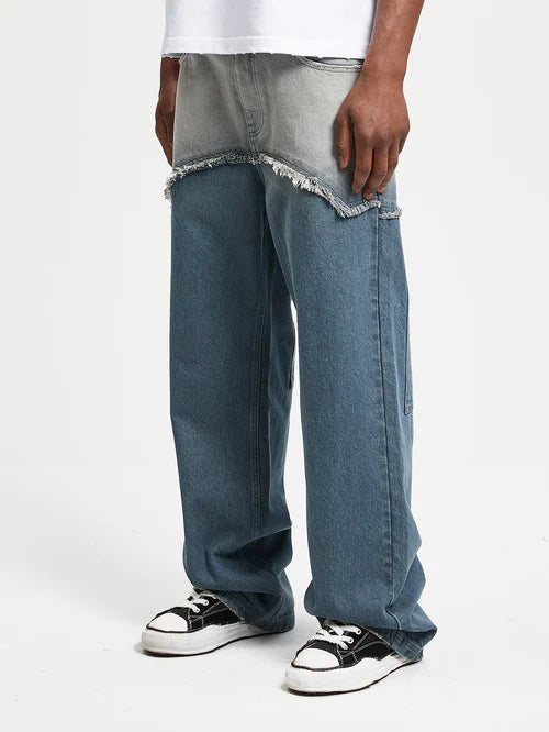 Mens Jeans Oltre Jeans 360 Long Pants MTB Gravity Blue LEATT MTB UK