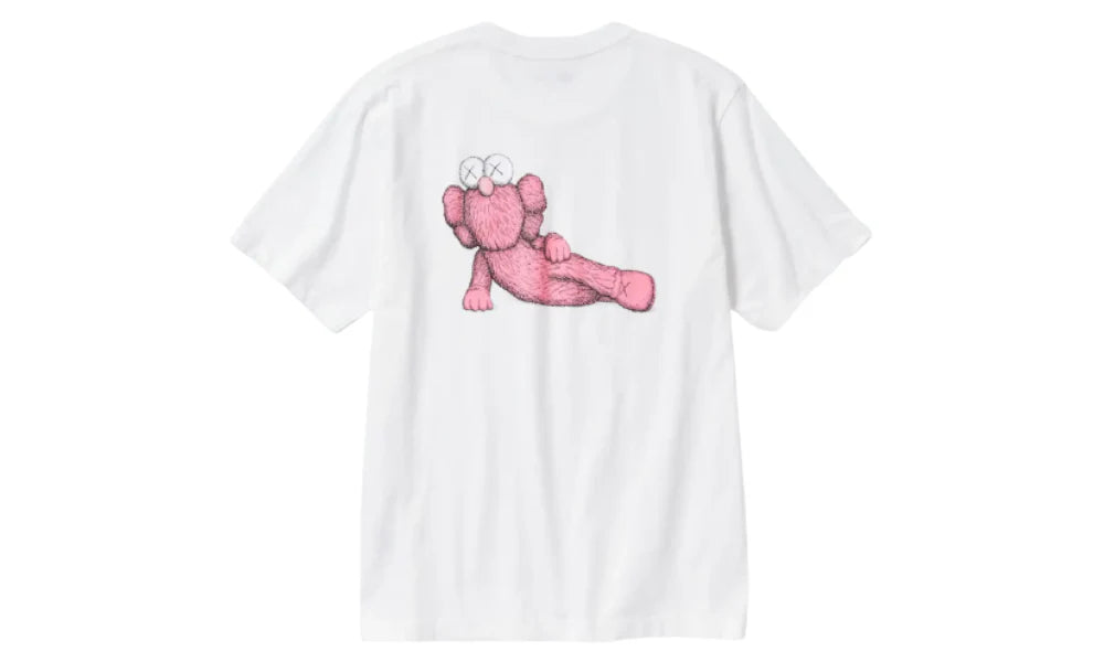 KAWS UT Graphic T-Shirt White Pink
