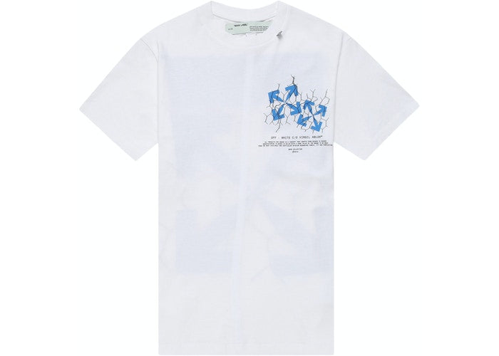 OFF-WHITE Fence Arrows Tee White/Blue