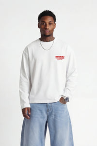 Basedodici Social Media Longsleeve White