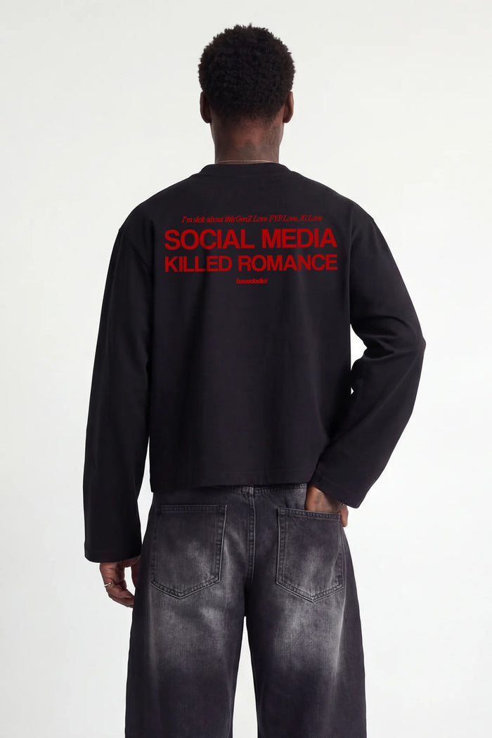 Basedodici Social Media Longsleeve Black
