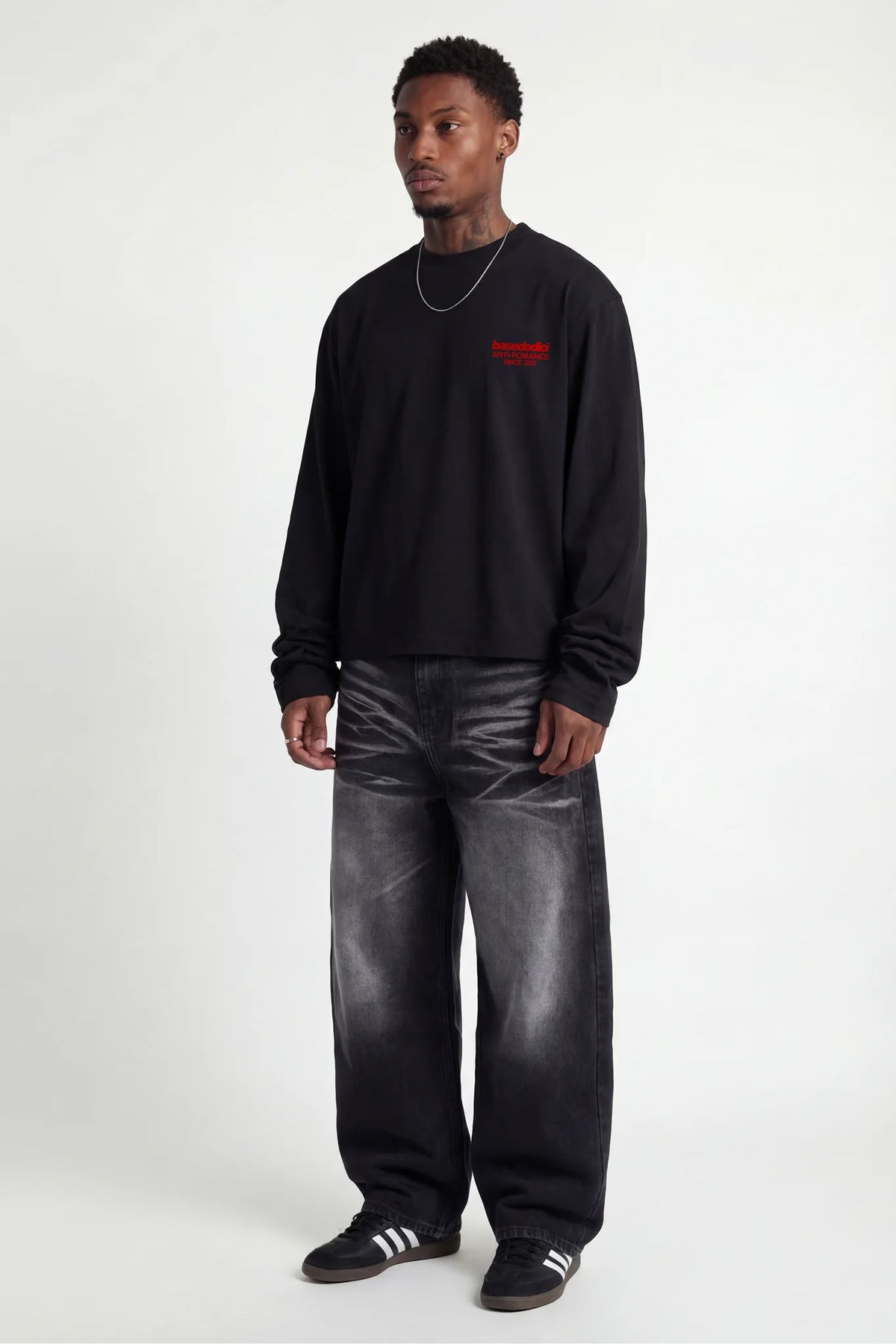 Basedodici Social Media Longsleeve Black