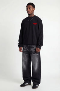 Basedodici Social Media Longsleeve Black