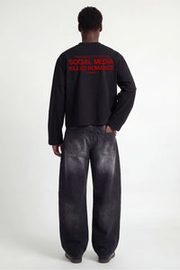 Basedodici Social Media Longsleeve Black