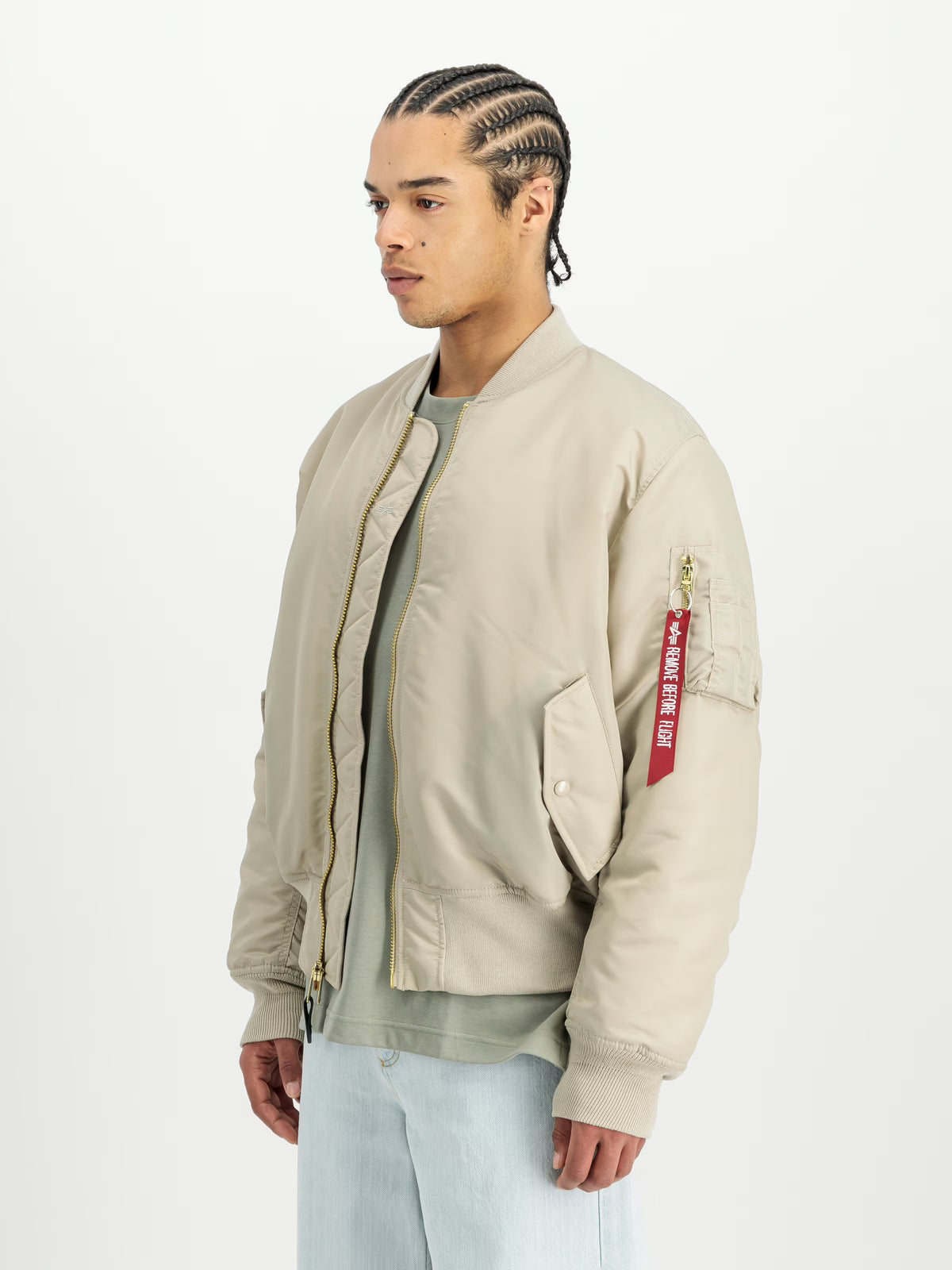 Alpha Industries MA-1 BeIge Bomber Jacket