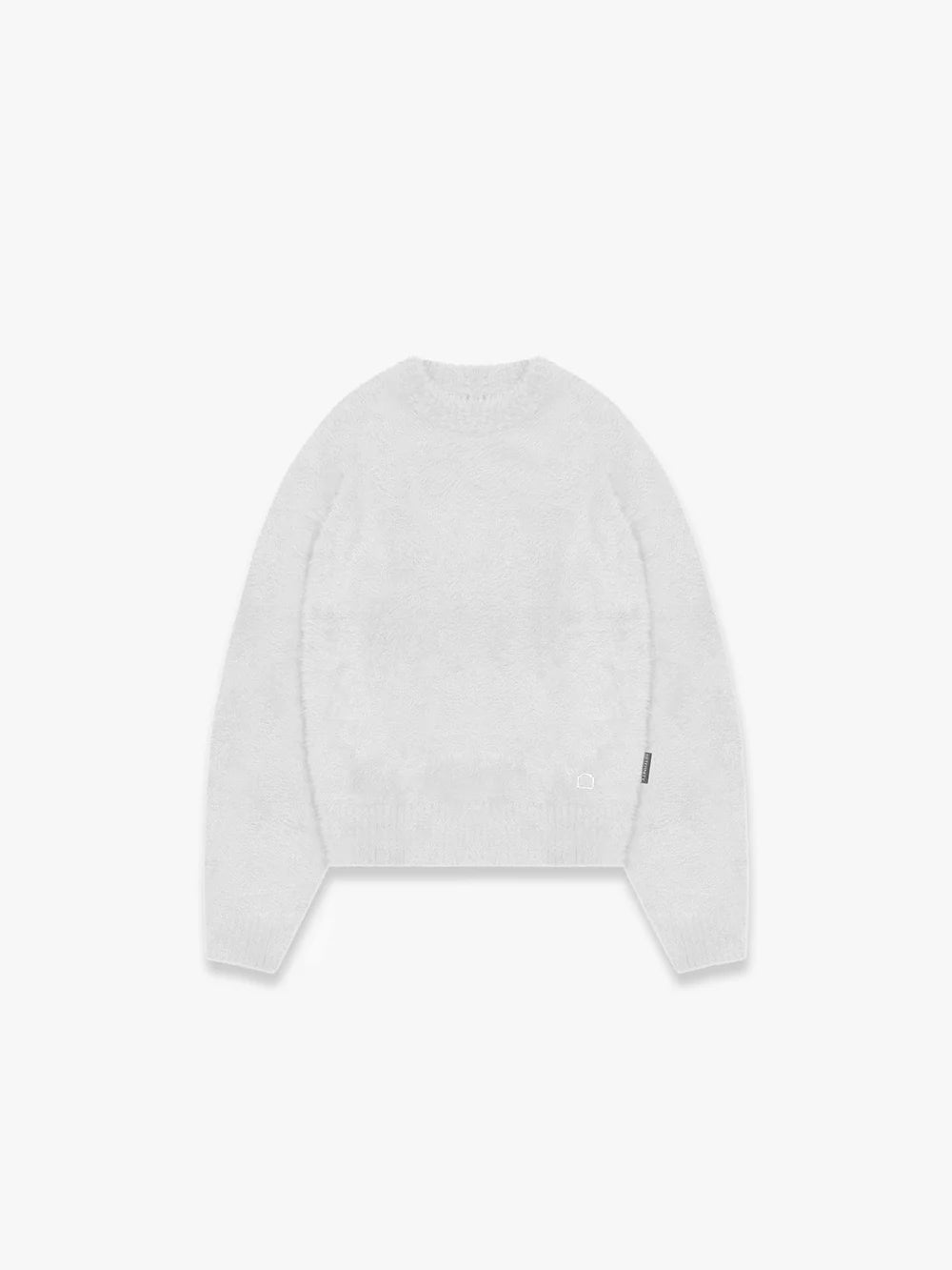 Reternity Essential Furry Knit Sweater - Light Grey