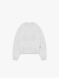 Reternity Essential Furry Knit Sweater - Light Grey