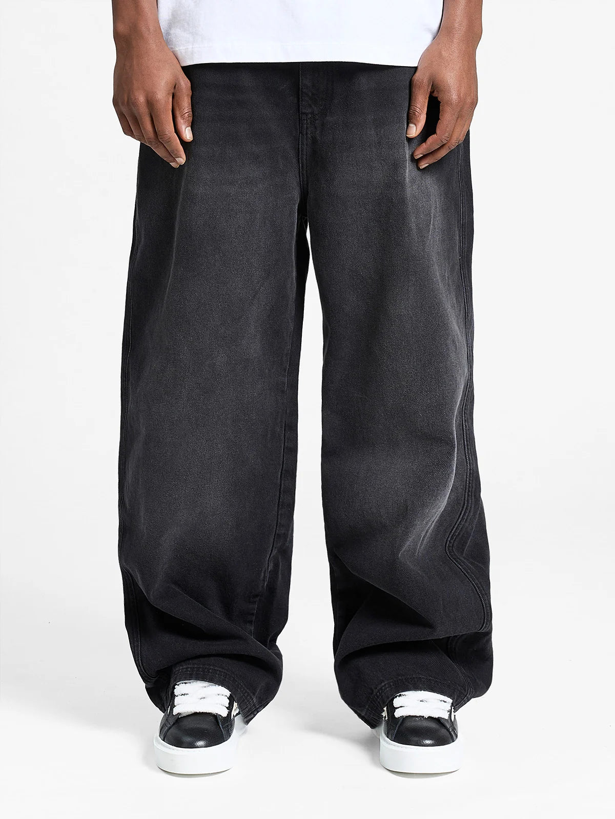 Essential Baggy Denim | Black