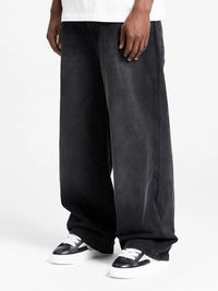 Reternity Essential Baggy Denim - Washed Black