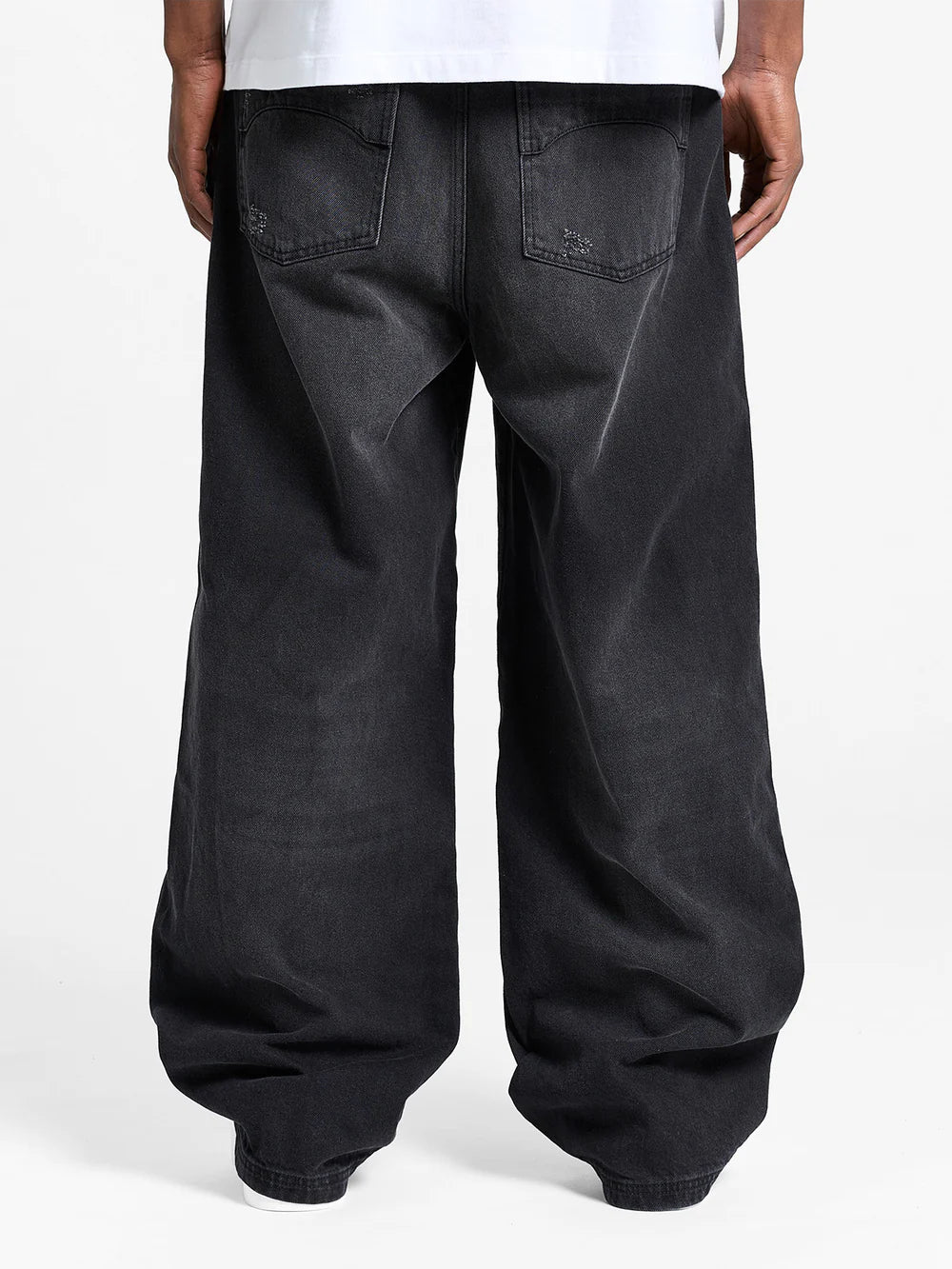 Reternity Essential Baggy Denim - Washed Black
