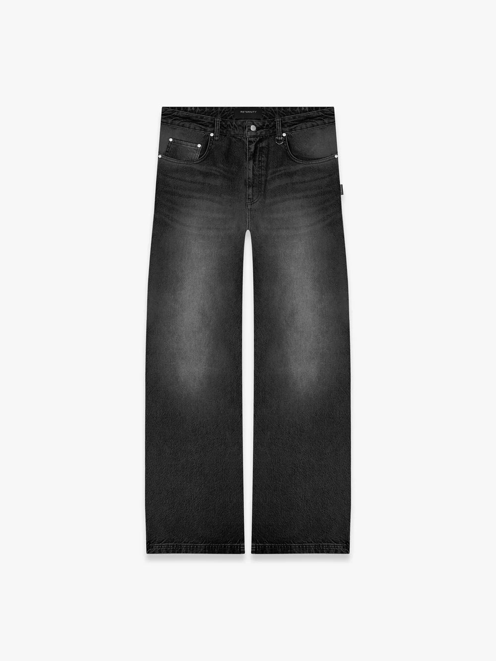 Reternity Essential Baggy Denim - Washed Black