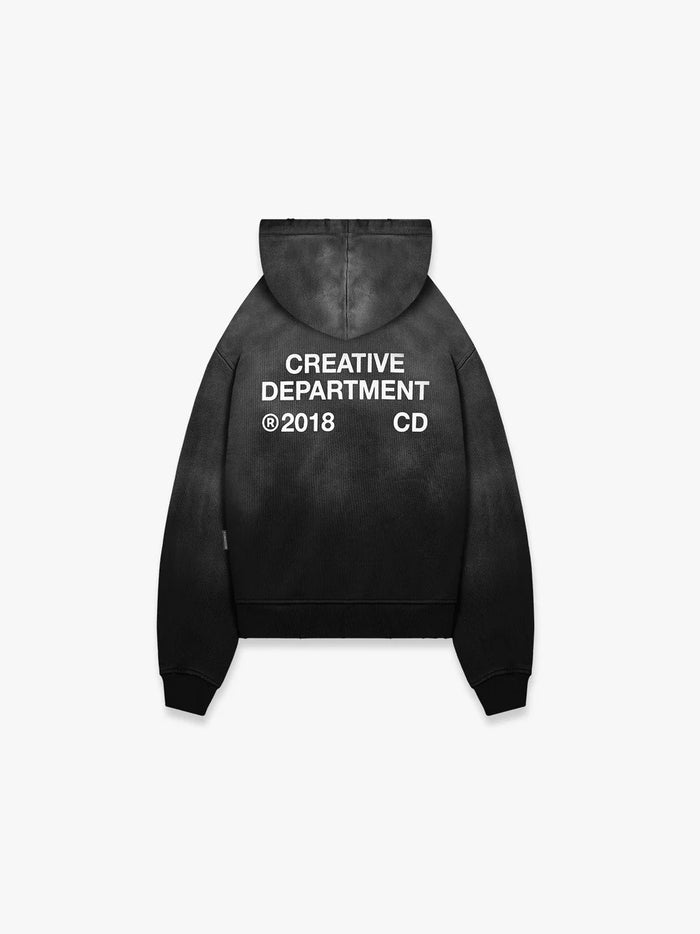 Reternity Hoodie Zip Faded Black