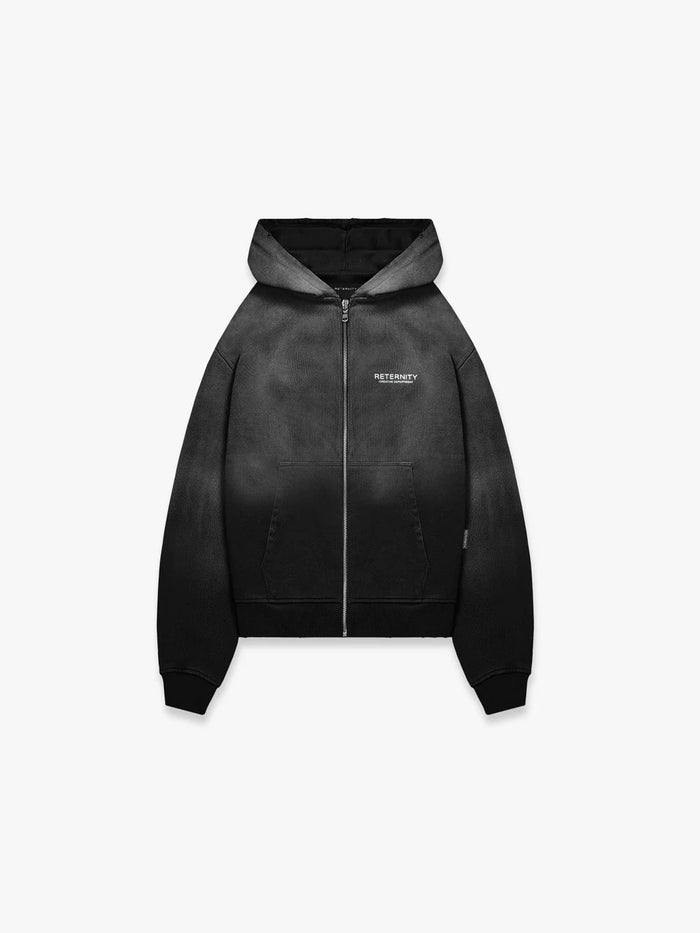 Reternity Hoodie Zip Faded Black