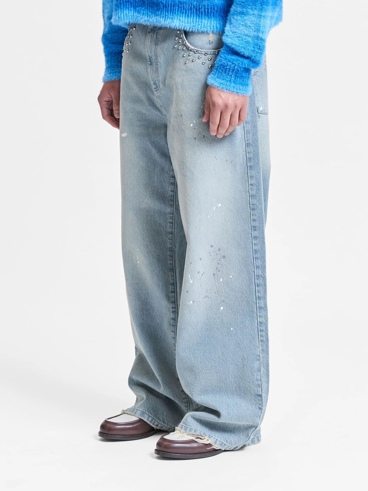 Reternity Studded Denim Light Blue