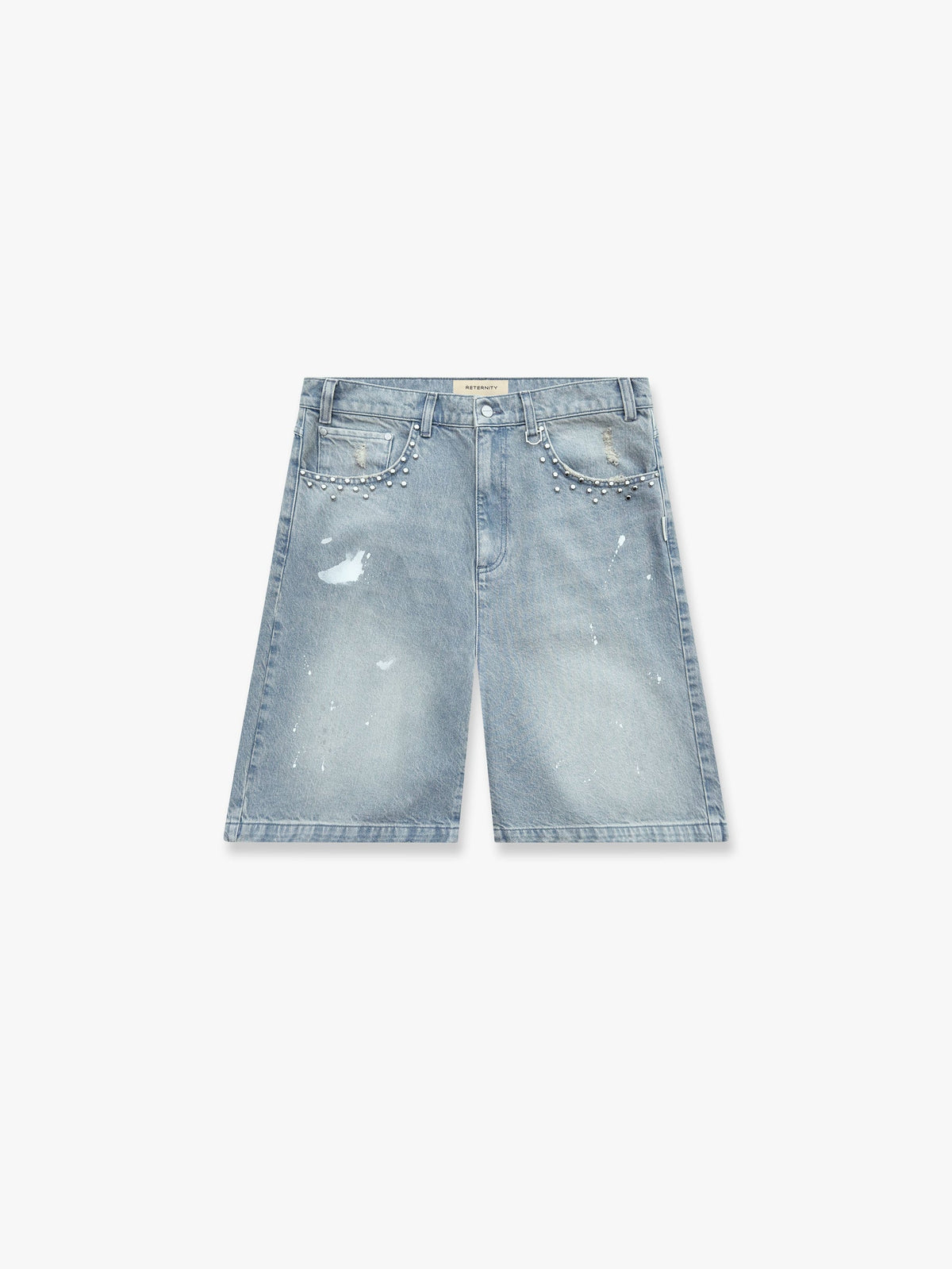 Reternity Studded Jorts Light Blue