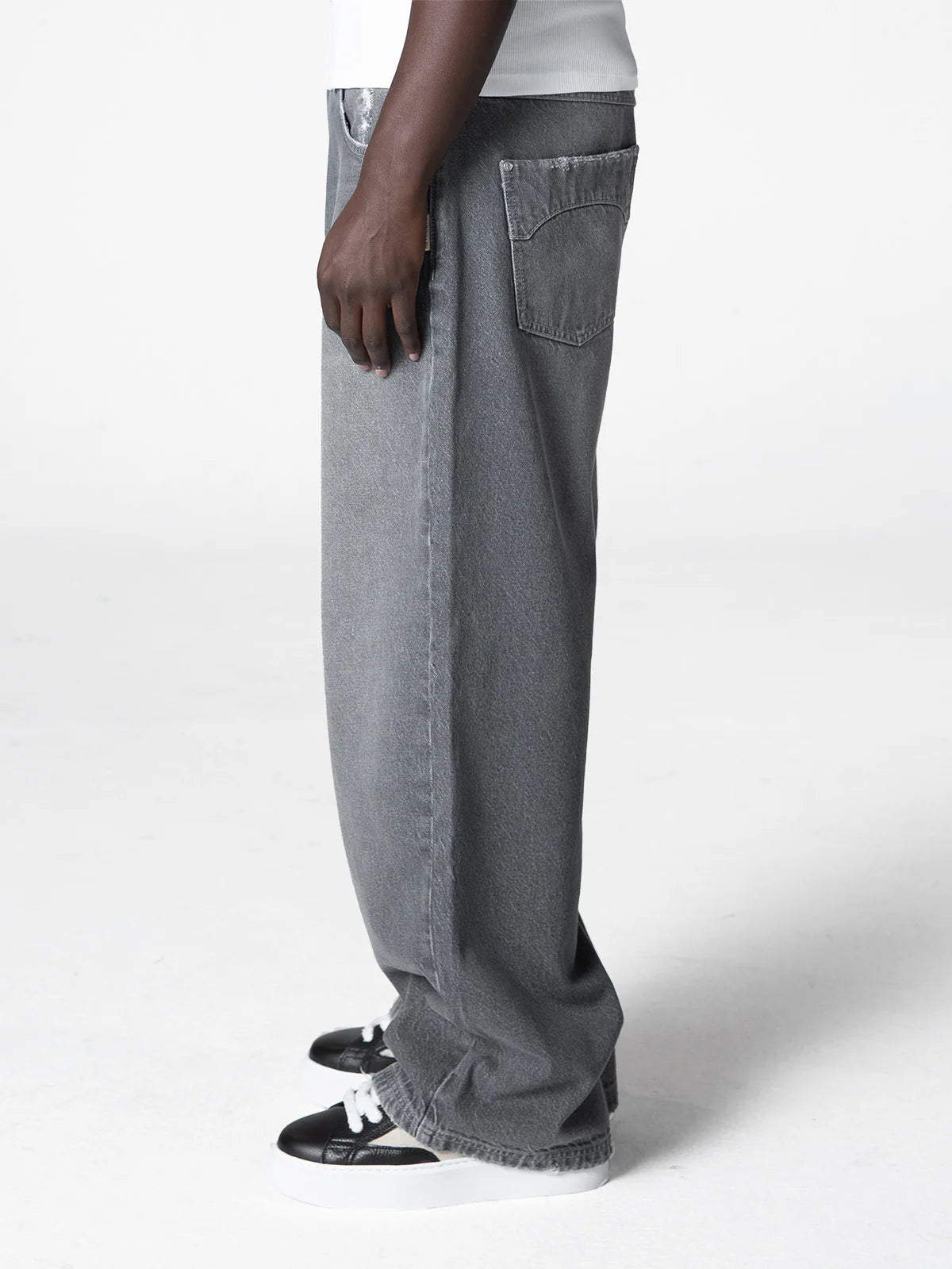 Essential Baggy Denim | Washed Grey