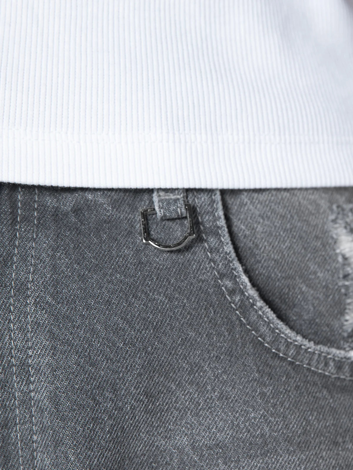 Essential Baggy Denim | Washed Grey