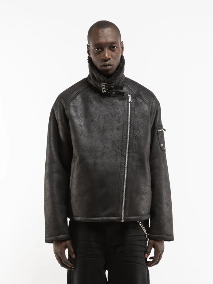 Aèro Sherling Jacket | Black