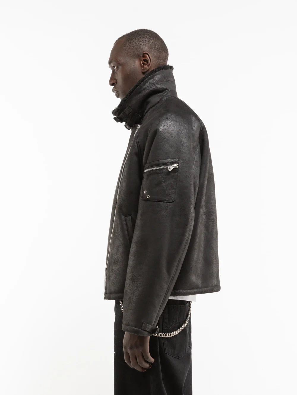 Aèro Sherling Jacket | Black