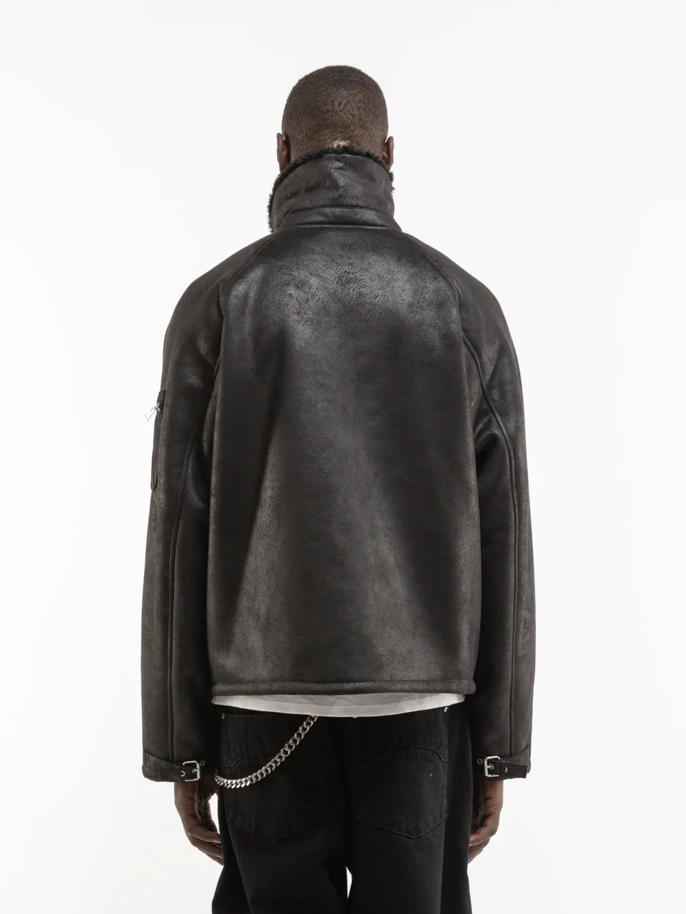 Aèro Sherling Jacket | Black