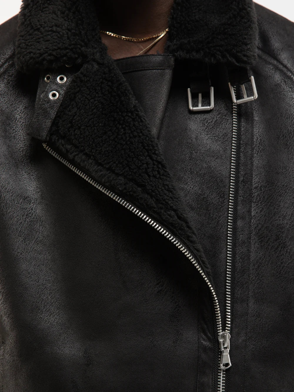 Aèro Sherling Jacket | Black