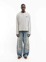 Distressed Baggy Denim | Blue