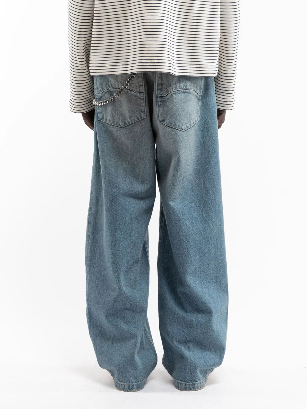 Distressed Baggy Denim | Blue
