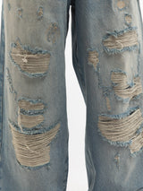 Distressed Baggy Denim | Blue