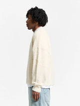 Furry Knit Sweater | Creme