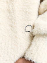 Furry Knit Sweater | Creme
