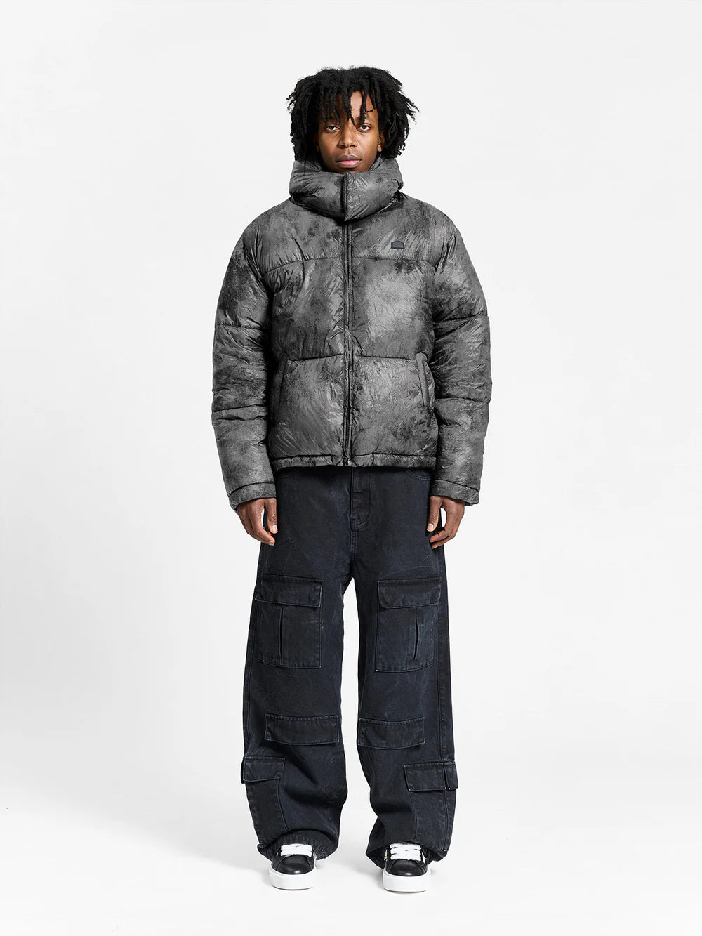 Reternity Wrinkled Puffer Jacket - Deliria Black