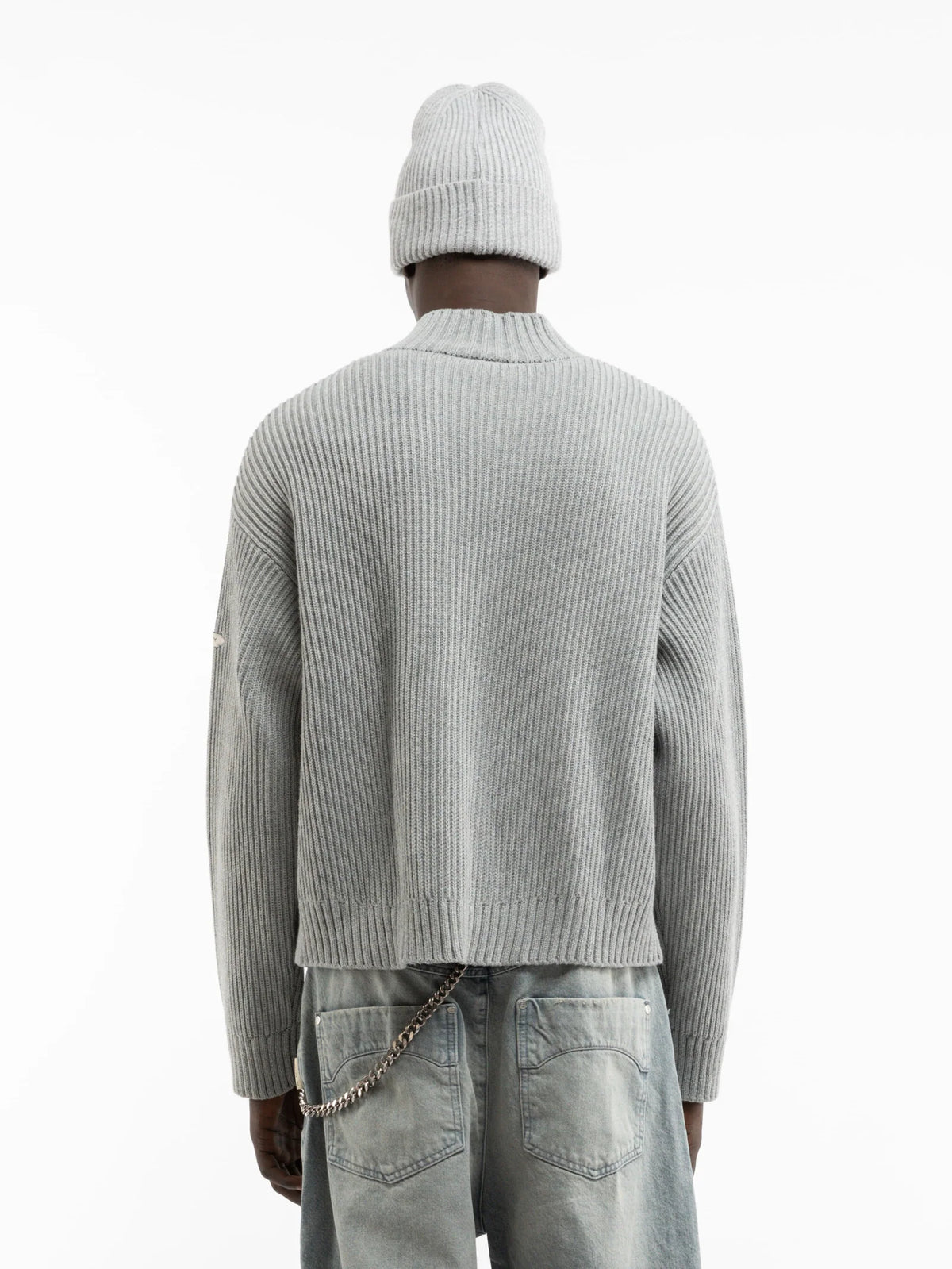 L'atelier Line Knit Zipper | Grey