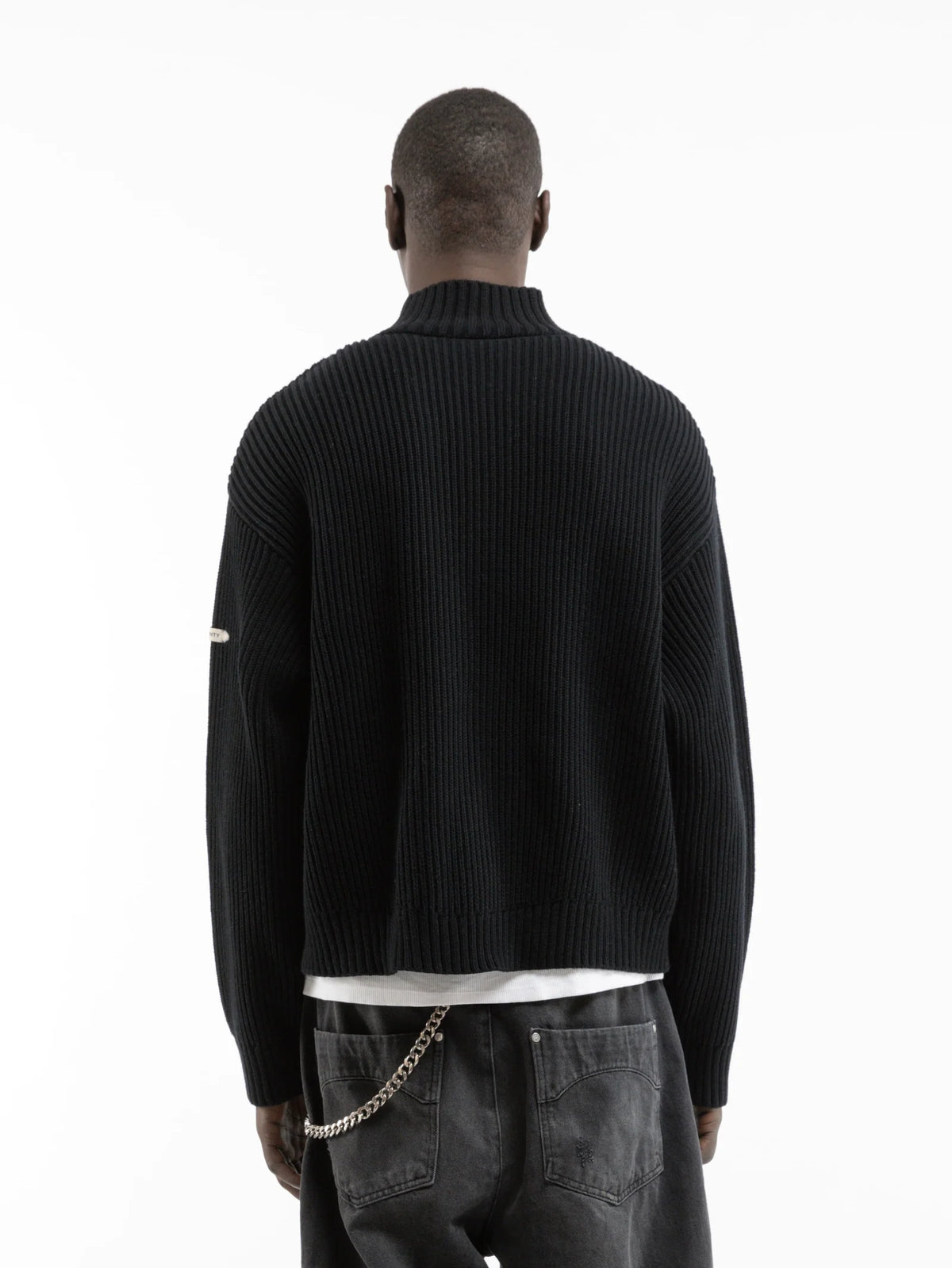 L'atelier Line Knit Zipper | Black
