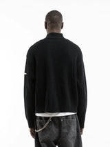 L'atelier Line Knit Zipper | Black