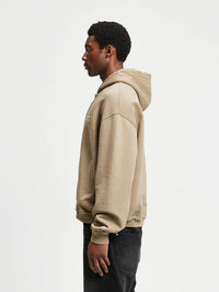 Reternity Ribbed Zip-Hoodie Taupe