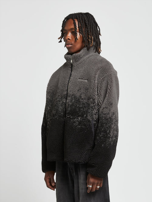 Reternity Spray Fleece Jacket Black Grey