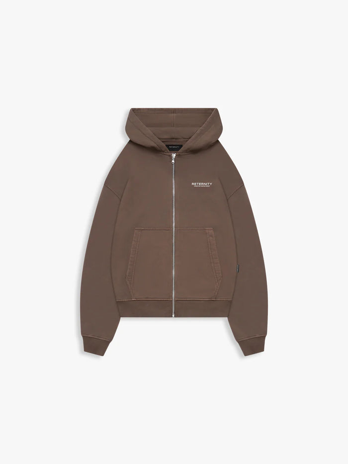 Reternity Creative Zip Hoodie - Brown