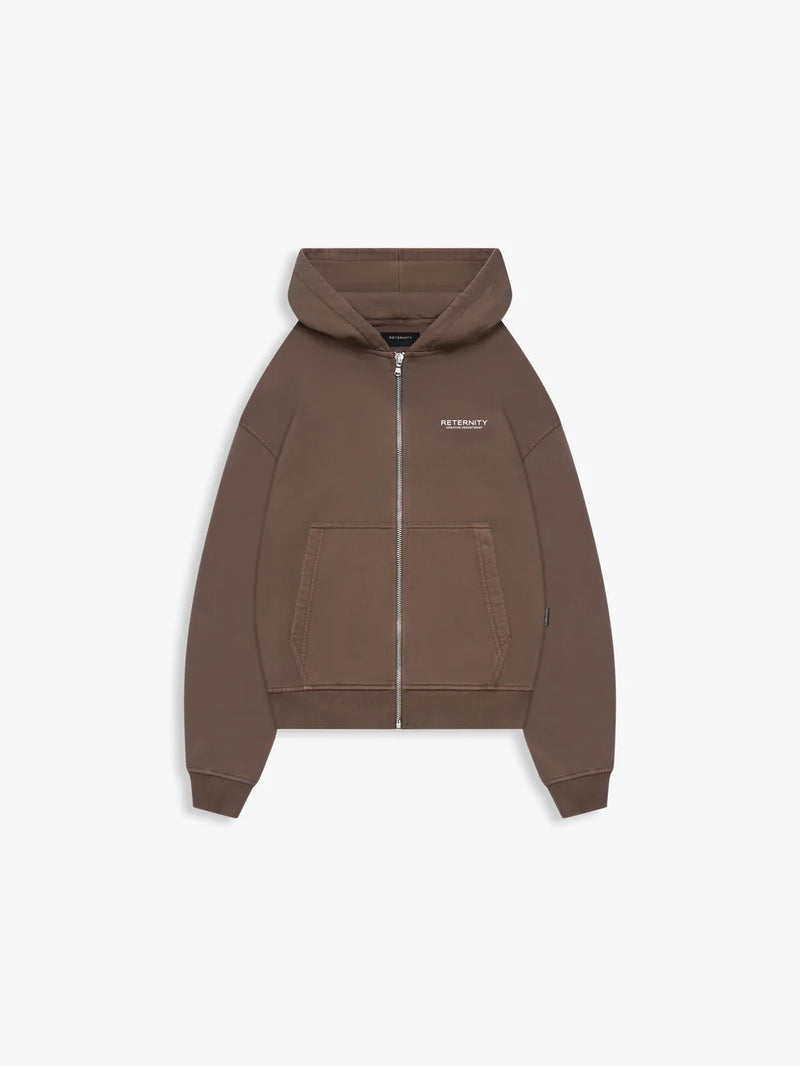 Reternity Creative Zip Hoodie - Brown