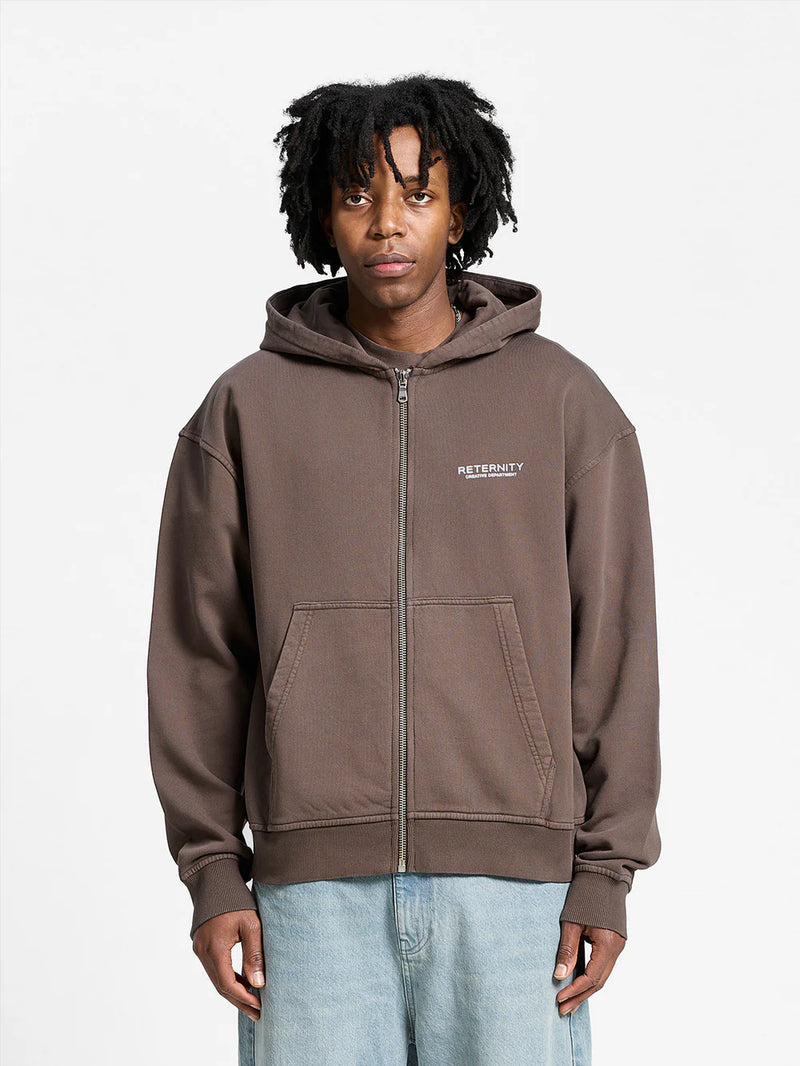 Reternity Creative Zip Hoodie - Brown