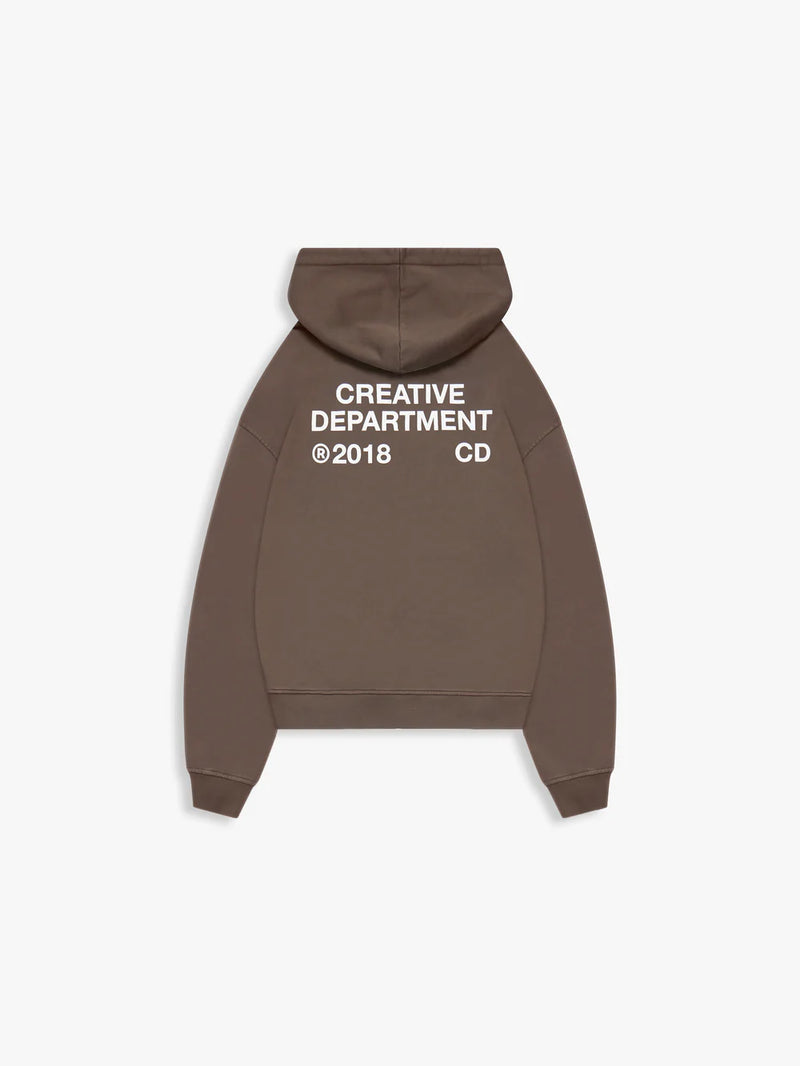 Reternity Creative Zip Hoodie - Brown