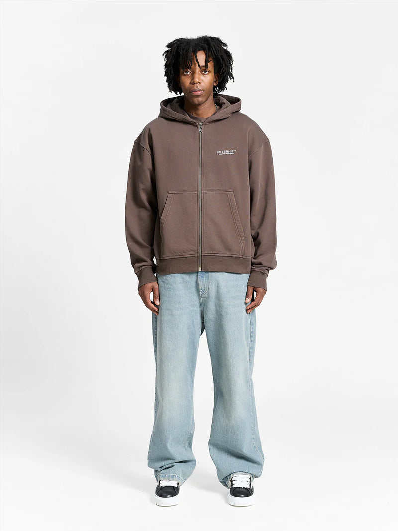 Reternity Creative Zip Hoodie - Brown