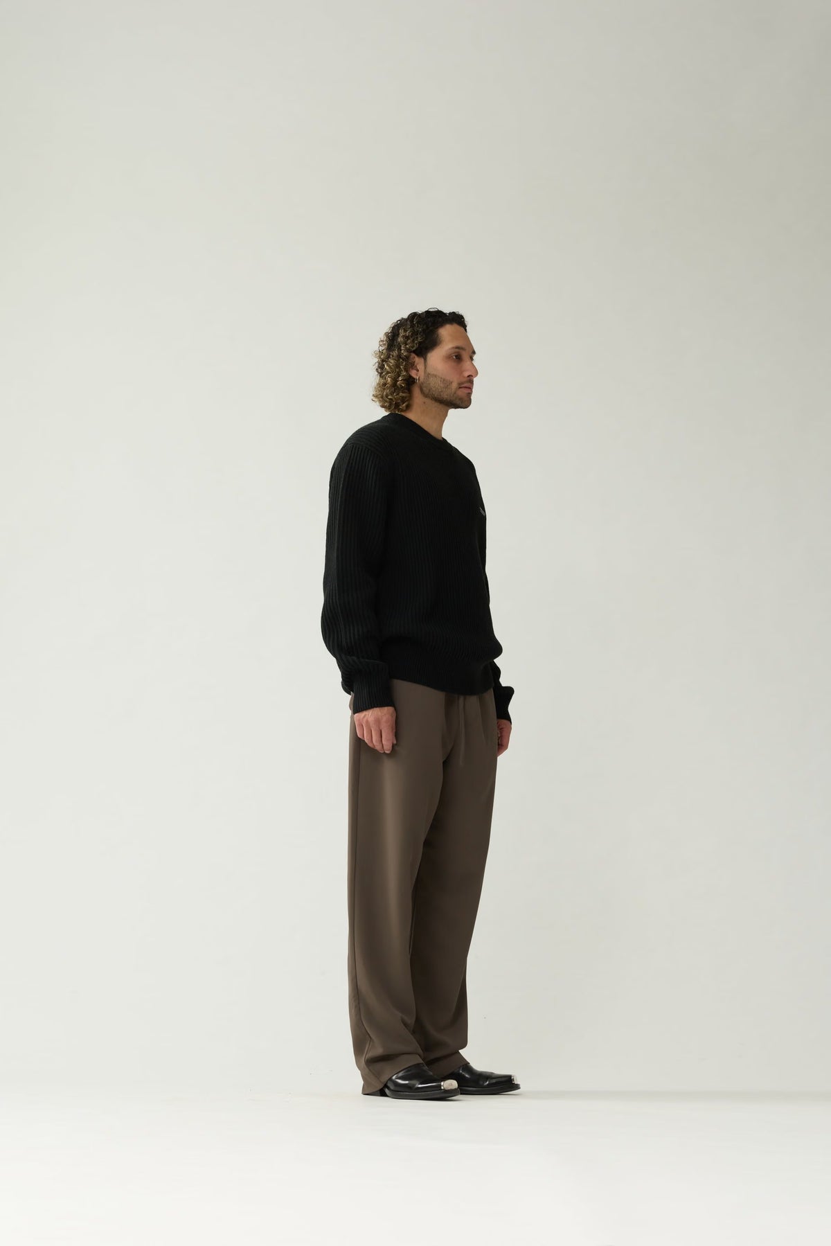 New Amsterdam Knitted Crewneck Black