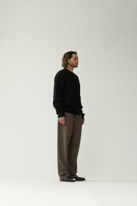 New Amsterdam Knitted Crewneck Black