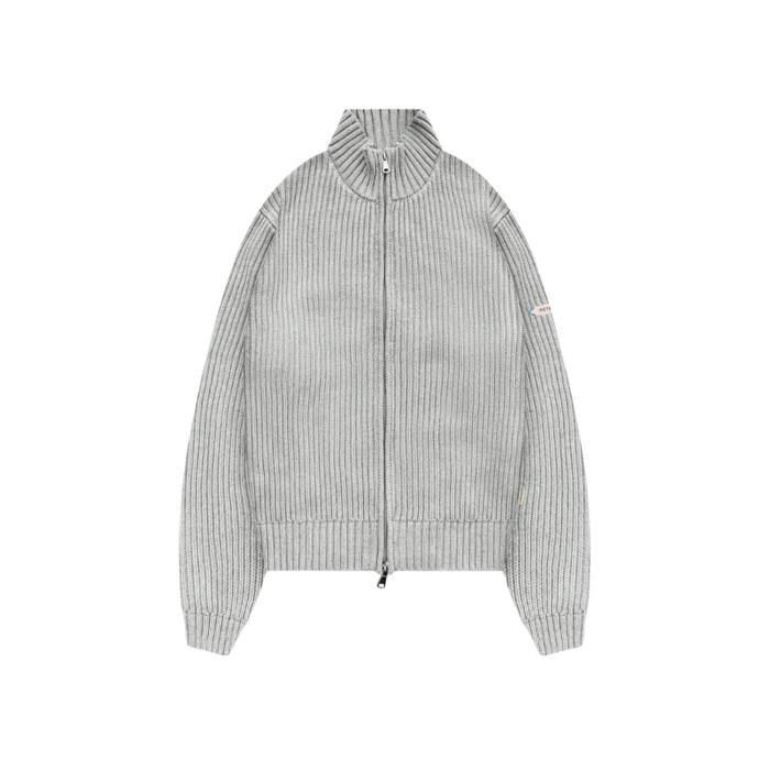 L'atelier Line Knit Zipper | Grey