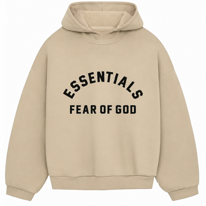 Essentials Fear of God Arch Logo Hoodie Beige