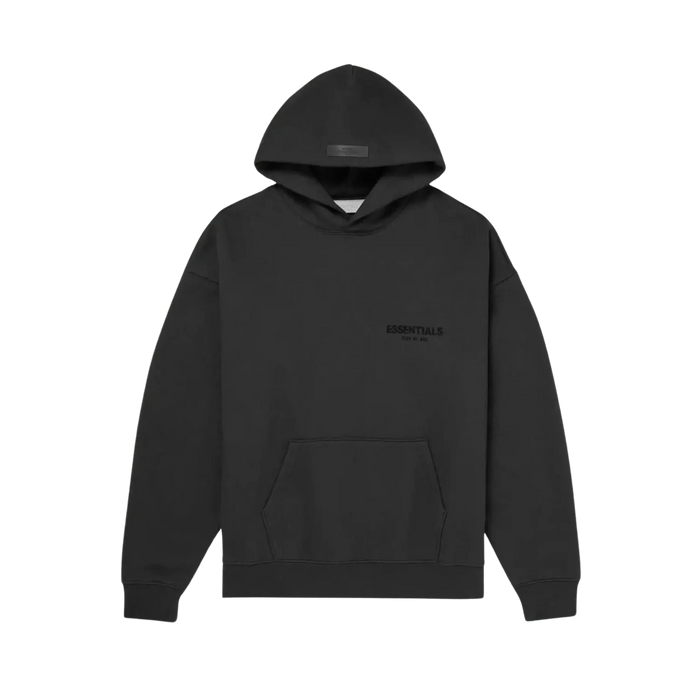 Fear of God Essentials Black Stretch Limo Hoodie