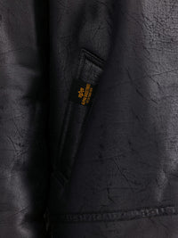 Alpha Industries B-3 Faux Leather Bomber Jacket