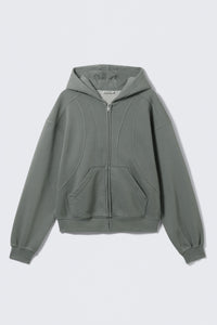Weekday Loose Fit Blocked Zip Hoodie