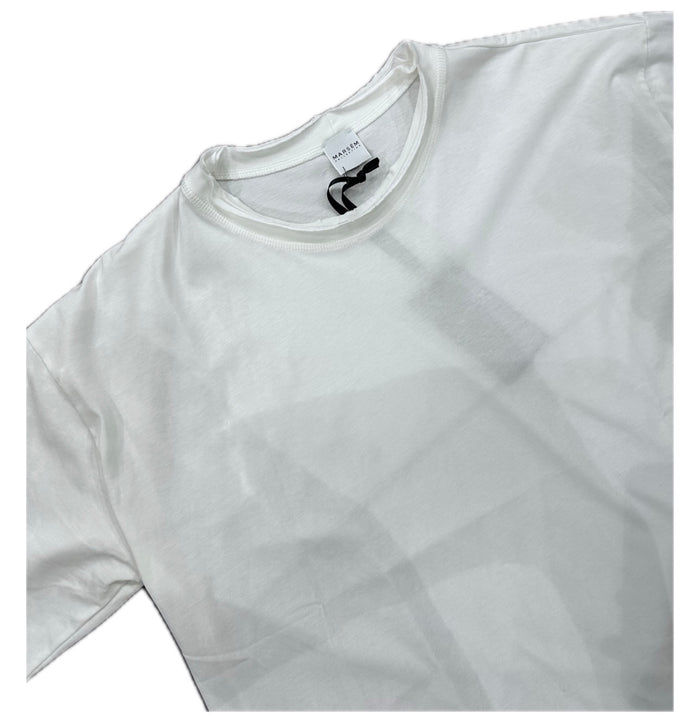 Marsem Boxy Tshirt in White Viscose 