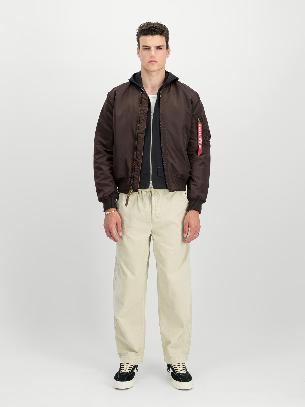 Alpha Industries MA-1 Hunter Brown Bomber Jacket